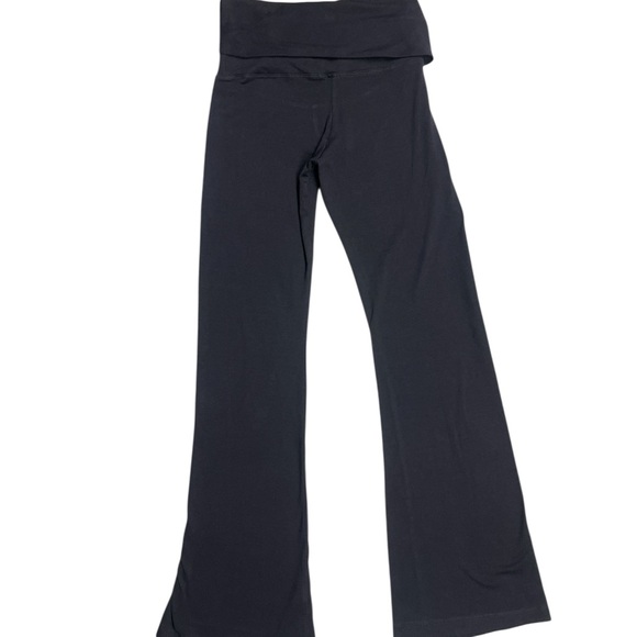 Y2K Women's Black Cotton Yoga Flare Leggings With Waistband Size : Small - Picture 5 of 11